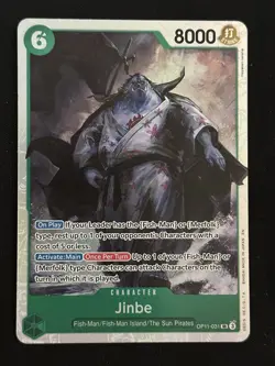 Jinbe (031) SR A Fist of Divine Speed OP11-031 LP-NM One Piece Card - Image 1