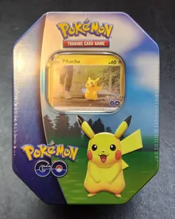 Pokemon Go Pikachu Tin - 2022 Factory Sealed - Pikachu Promo Card - Image 1