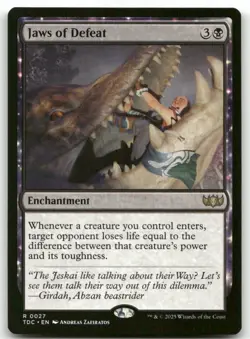 Jaws of Defeat #27 MTG Tarkir Dragonstorm TDC NM X1 - Image 1