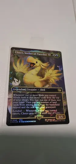 Choco, Seeker of Paradise #569 (Borderless Track Foil) Magic The Gathering - Image 2