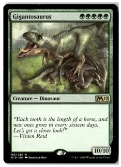 MTG Gigantosaurus - Core Set 2019 Moderately Played English - Image 1