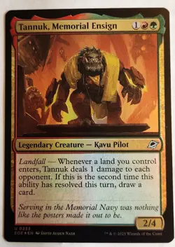 Tannuk, Memorial Ensign Edge of Eternities Foil NM+ - Image 1