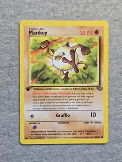 Pokemon Mankey 55/64 - ITALIAN Jungle 1st Edition - Image 1