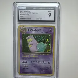 Dark Slow bro Pokemon 1997 Japanese Rocket Gang Holo Cgc 9 - Image 1