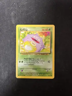 Koffing 51/102 | Base Set | Common | WotC | Vintage Pokemon D32 - Image 1