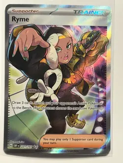 Pokemon TCG Obsidian Flames Ryme 221/197 Ultra Rare Full Art Holo - Image 1