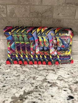 Pokemon Phantasmal Flame Booster Packs Lot of 10 Sealed English TCG - Image 1