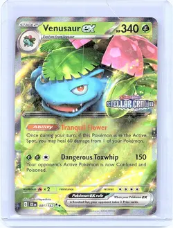 Venusaur Ex Stellar Crown 001/142 Pokemon Pokemon TCG Promo stamp - Image 1