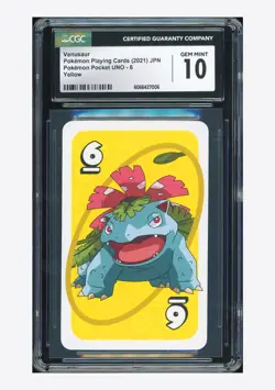 Pokemon CGC 10 GEM MINT Venusaur Yellow 2021 Pokemon Pocket Uno Japanese - Image 1