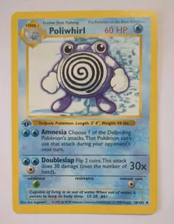 Poliwhirl 38/102 1st Edition - Pokemon Base Set 1st Edition (Shadowless) - Image 2