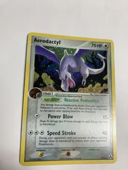 Pokemon TCG Aerodactyl 1/92 EX Legend Maker Holo Rare LP - Image 1