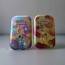 2x SV 151 Mini Tins Electabuzz Magnemite Kadabra Hitmonlee Sealed Pokemon TCG - Image 1