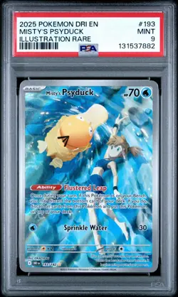 MISTY’S PSYDUCK 193/182 PSA 9 DESTINED RIVALS ILLUSTRATION POKEMON CARD ENGLISH - Image 1