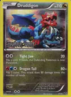 POKEMON TCG: Dragon Vault - Druddigon Holographic Promo Card 17/20 - Image 1