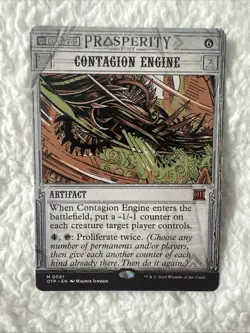 MTG Card Contagion Engine Outlaws of Thunder Junction: Breaking News Regular 61 - Image 1