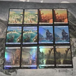 MTG Assassin's Creed• Full Art Foil Lands Only Mix Lot ▪ 12 - Image 1