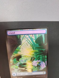 MTG Island Bloomburrow Error Card Minor Misprint Purple Ink Tint - Image 2
