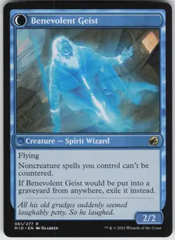 MTG Malevolent Hermit 61 Innistrad: Midnight Hunt R Normal NM - Image 2