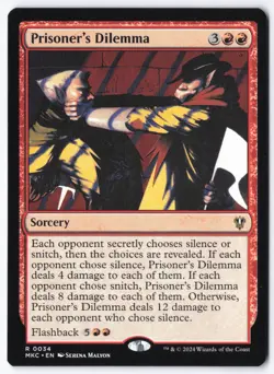 Prisoner's Dilemma R Commander: Murders at Karlov Manor 34 NM - Image 1