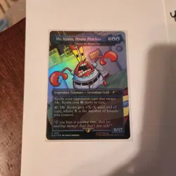 MTG Mr. Krabs, Penny Pincher RAINBOW FOIL Secret Lair x SpongeBob 1927 - Image 1