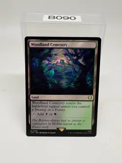Woodland Cemetery 0346 Non Foil Rare LOTR Commander MTG Near Mint - Image 1