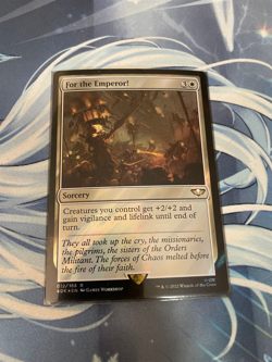 MTG - FOR THE EMPEROR! - SURGE FOIL - RARE - NM - WARHAMMER 40K - Image 1