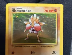 Pokemon Hitmonchan 7/102 Base Set Holo Rare 1999 WOTC Authentic MP - Image 4