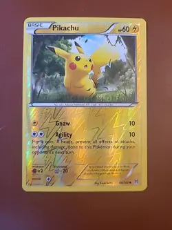 Pokemon TCG Pikachu Breakthrough Reverse Holo Card 48/162 Near Mint Condition - Image 1