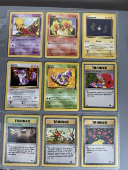 Pokemon TCG - Team Rocket (2000) Vintage Non-Holo -Uncommon Card Lot: 9 Cards NM - Image 1