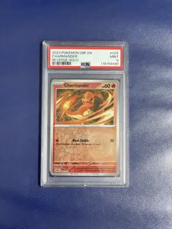 2023 Pokemon OBF EN Charmander Reverse Holo - PSA 9 - Image 1
