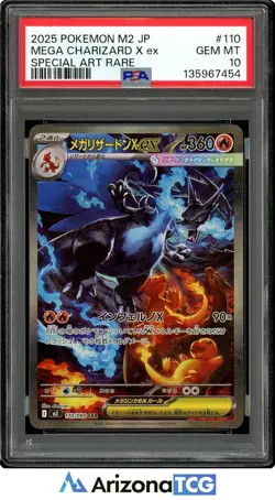 Pokemon 2025 Mega Charizard X ex 110/080 SAR M2 Inferno X Japanese GEM Mt PSA 10 - Image 1