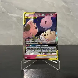 Togepi & Cleffa & Igglybuff GX 143/236 Sm-Cosmic Eclipse Holo Pokemon tag team - Image 1
