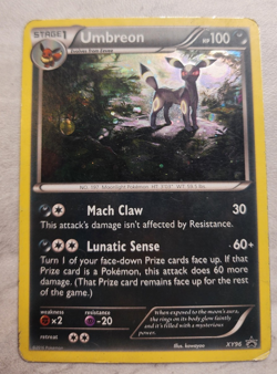 Pokemon TCG Umbreon Black Star Promo XY96 Holo Promo Card Damaged - Image 3