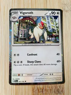 Pokemon TCG PAL Set Slakoth Vigoroth Slaking Holo Cards 160-162/193 - Image 3