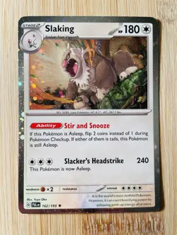 Pokemon TCG PAL Set Slakoth Vigoroth Slaking Holo Cards 160-162/193 - Image 5