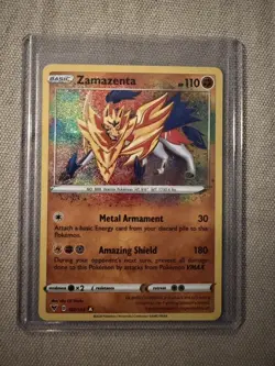 Pokemon TCG Zamazenta 102/185SWSH04: Vivid Voltage Holo Rare 2020 - Image 1