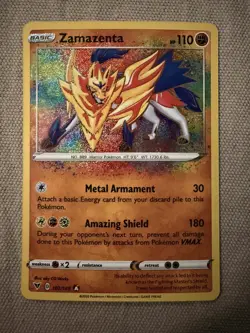 Pokemon TCG Zamazenta 102/185SWSH04: Vivid Voltage Holo Rare 2020 - Image 2