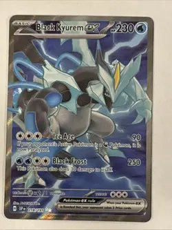 Pokemon TCG Black Kyurem EX Ultra Rare Card #218/191 Surging Sparks - Image 1