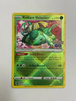 Radiant Venusaur 004/078 Pokemon GO Holo NM - Image 1