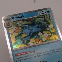 Pokemon TCG Golduck 008 Black Star Promo Cosmos Holo Mega Evolution Card - Image 3