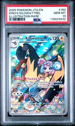 2025 POKEMON JTG EN-JOURNEY TOGETHER ILLUSTRATION RARE IONO'S KILOWATTREL PSA 10 - Image 1