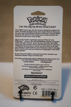 Pokemon Fossil Booster Blister Pack Zapdos Artwork 1999 WOTC Factory Sealed - Image 2