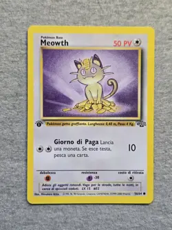 Meowth Jungle Set 56/64 1st Edition Common Pokemon TCG ITALIAN - Image 1