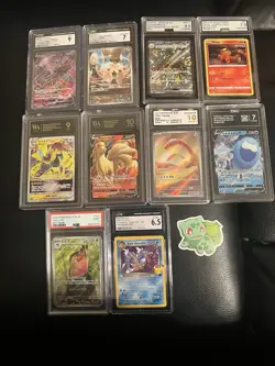 Pokemon Tcg Big Graded Card Lot Of 10 PSA/Cgc/etc Slabs Includes 2 Grade 10’s - Image 1