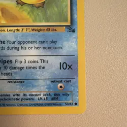Psyduck 53/62 Fossil Regular 1st Edition Pokemon WOTC LP - Image 3