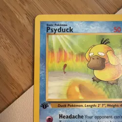 Psyduck 53/62 Fossil Regular 1st Edition Pokemon WOTC LP - Image 5