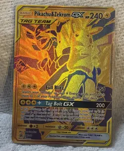 Pokemon Pikachu & Zekrom GX SM248 Sun & Moon Black Star Promo Holo NM - Image 1