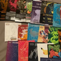Massive Pokemon ETB Poster And Booklet Lot. Sun And Moon, Sword And Shield, SV + - Image 2