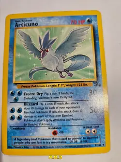 Pokemon TCG | Articuno - 17/62 Non-Holo | Fossil Set 1999 | Vintage Rare - Image 3