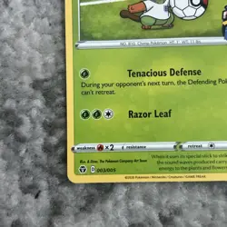 Grookey on the Ball Pokemon Card Futsal #003 - Image 5